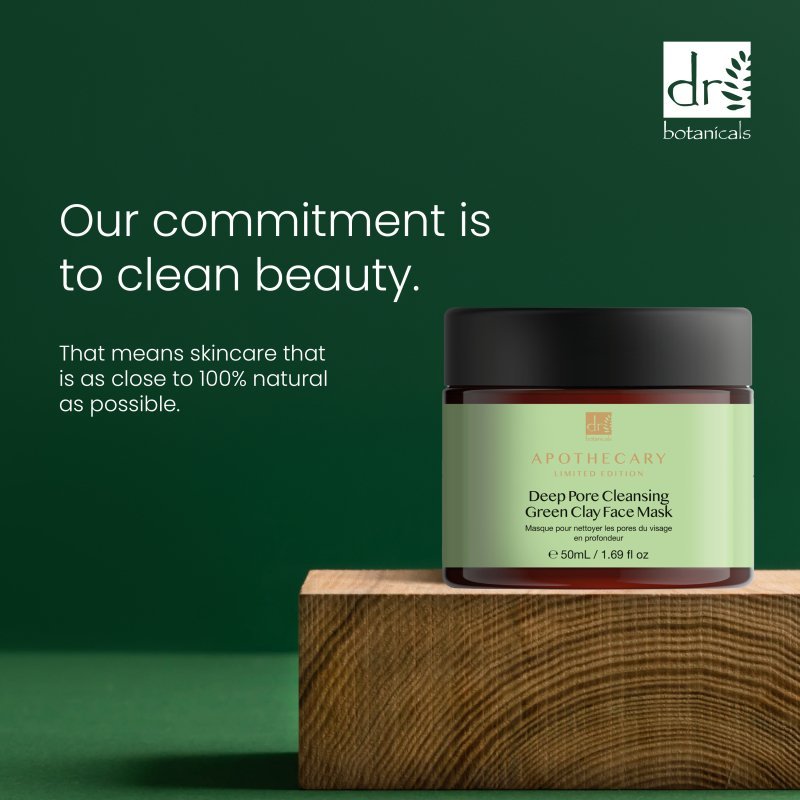 Deep Pore Cleansing Green Clay Face Mask 50ml - Herbalshire Handmade Herbal Products