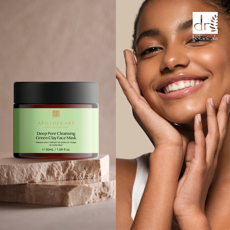 Deep Pore Cleansing Green Clay Face Mask 50ml - Herbalshire Handmade Herbal Products