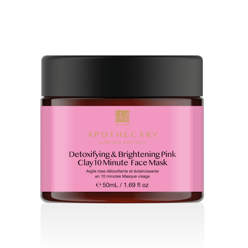 Detoxifying & Brightening Pink Clay 10 Minute Face Mask 50ml - Herbalshire Handmade Herbal Products
