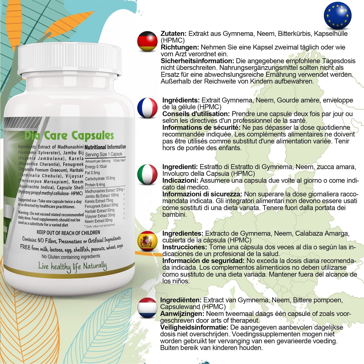 Dia Care Capsule - Herbalshire Handmade Herbal Products
