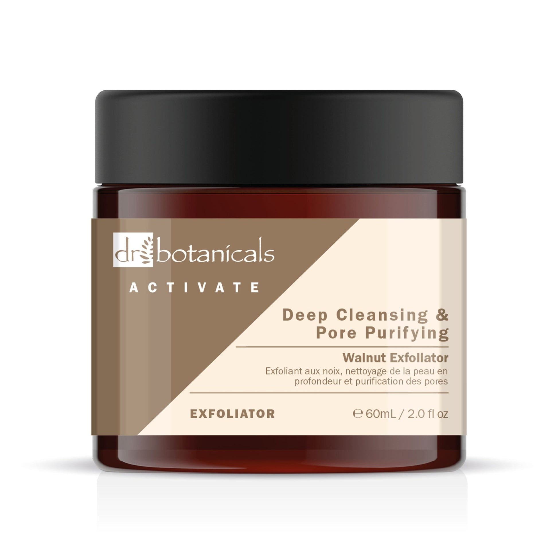 Dr Botanicals Activate Deep Cleansing & Pore Purifying Walnut Exfoliator 60ml Twin Value Savings Pack - Herbalshire Handmade Herbal Products