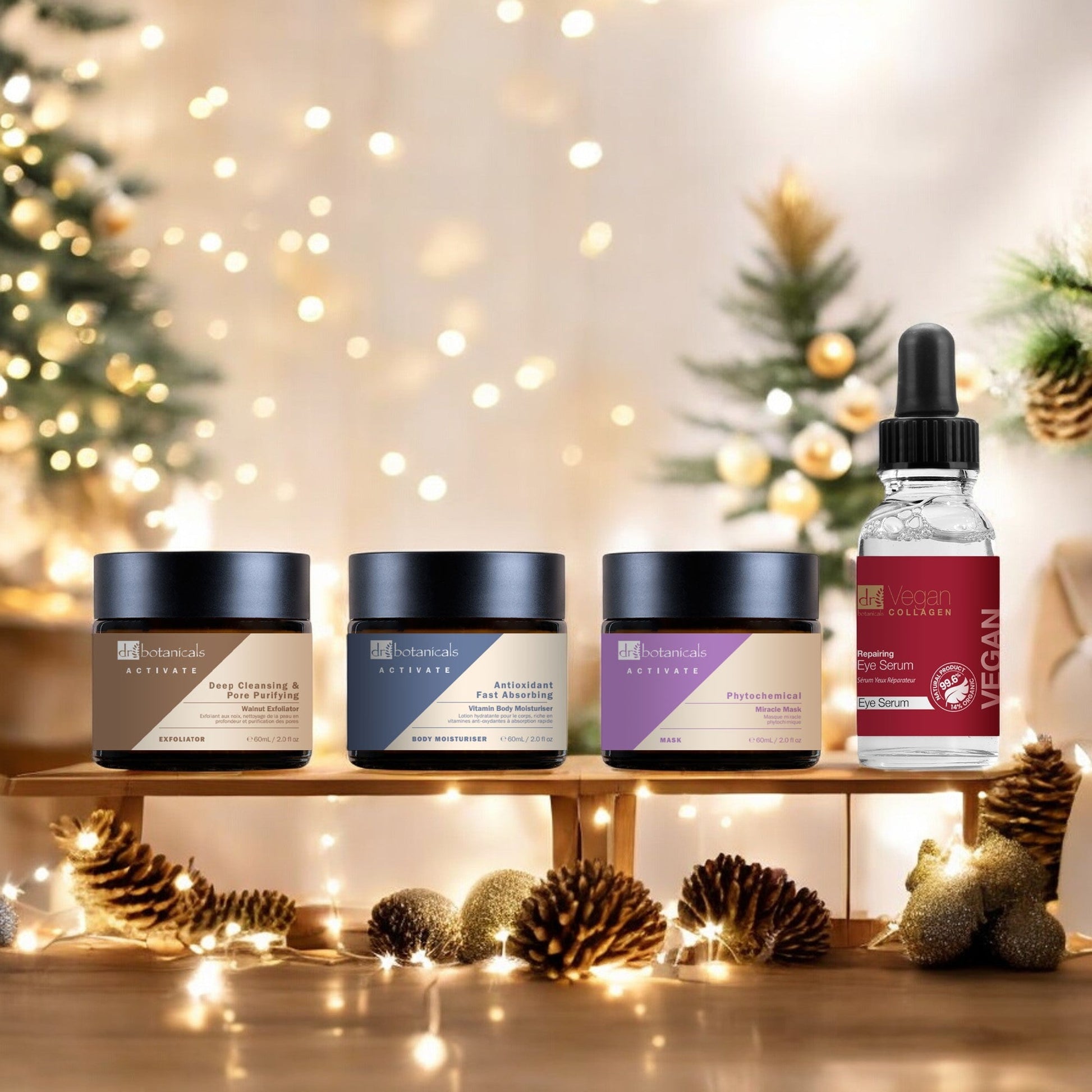 Dr Botanicals Anti - Ageing Activate Radiance Renewal SHORT DATE Kit - Herbalshire Handmade Herbal Products