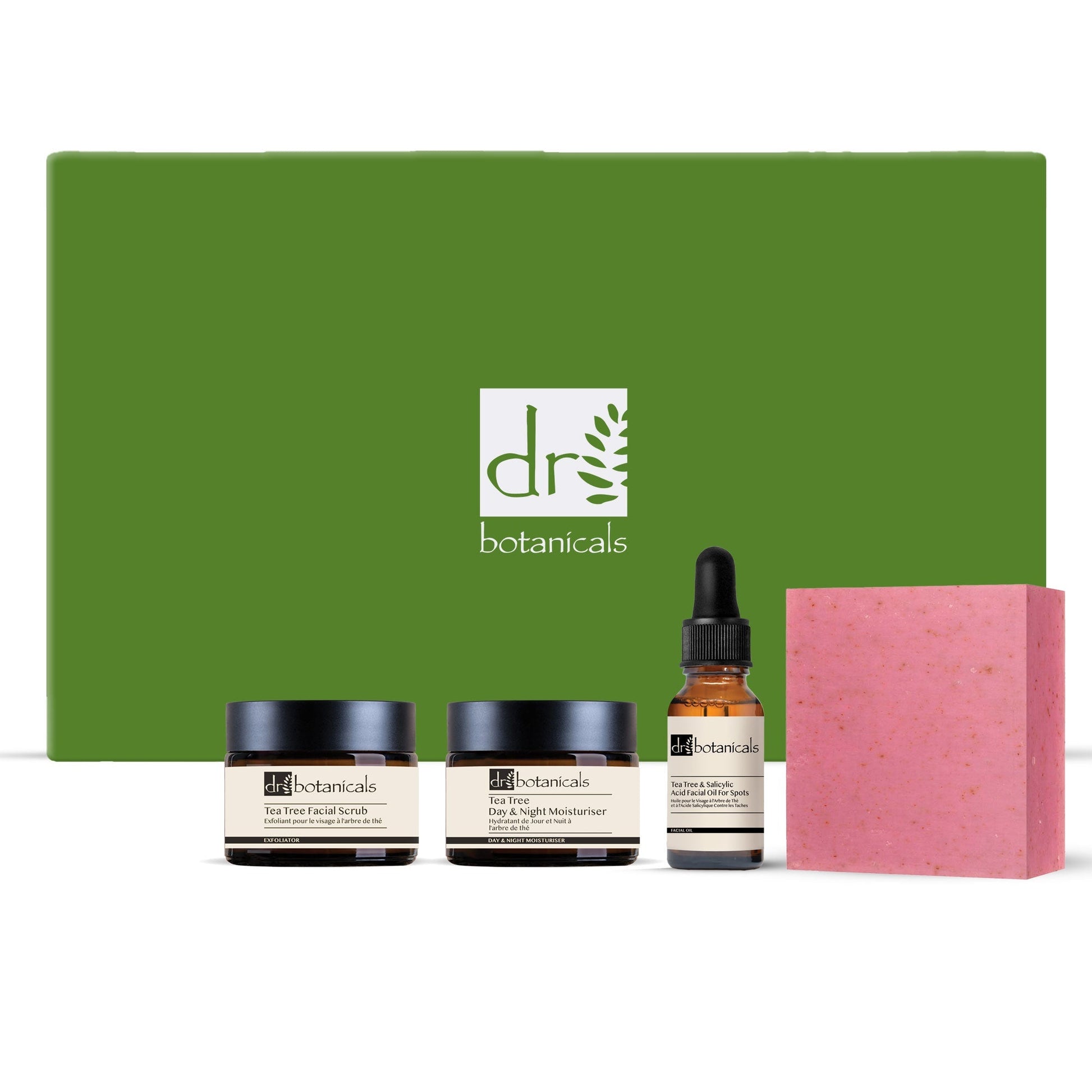 Dr Botanicals Anti - Ageing Eucalyptus & Tea Tree Skincare Christmas Gift Set - Herbalshire Handmade Herbal Products