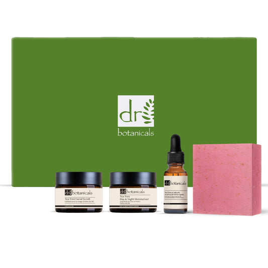 Dr Botanicals Anti - Ageing Eucalyptus & Tea Tree Skincare Christmas Gift Set - Herbalshire Handmade Herbal Products
