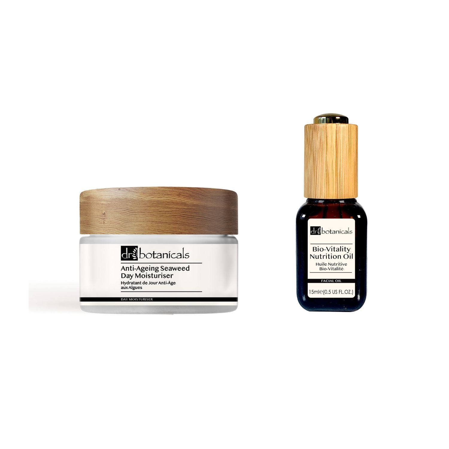 Dr Botanicals Anti - Ageing Plant - Based Moisturiser & Facial Oil Kit - Herbalshire Handmade Herbal Products