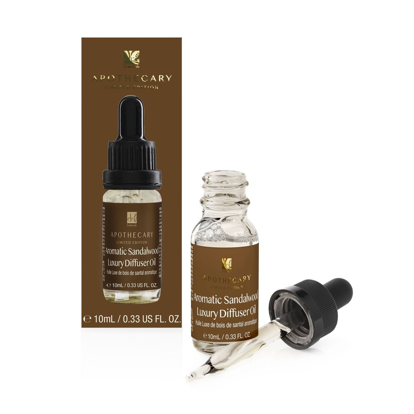 Dr Botanicals Aromatic Sandalwood Luxury Diffuser Oil 10ml Twin Value Savings Pack - Herbalshire Handmade Herbal Products