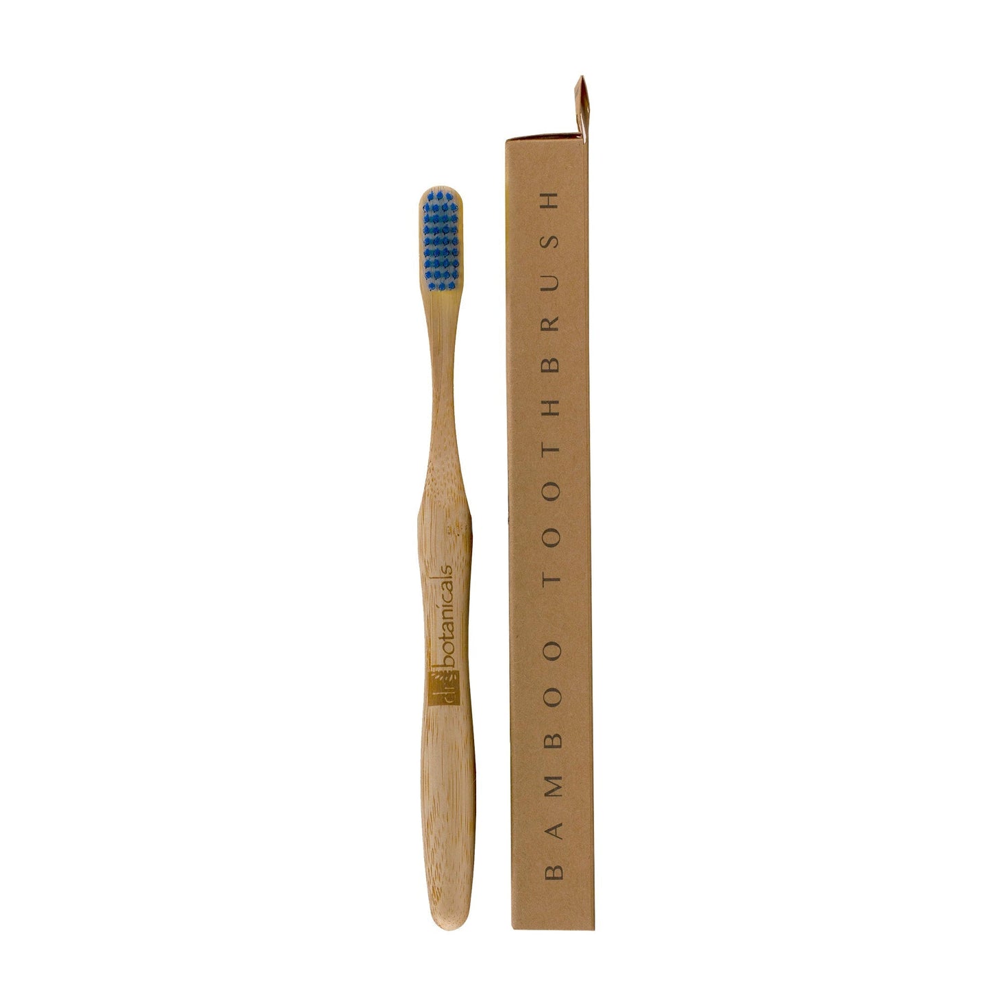 Dr Botanicals Bamboo Toothbrush Blue Twin Value Savings Pack - Herbalshire Handmade Herbal Products