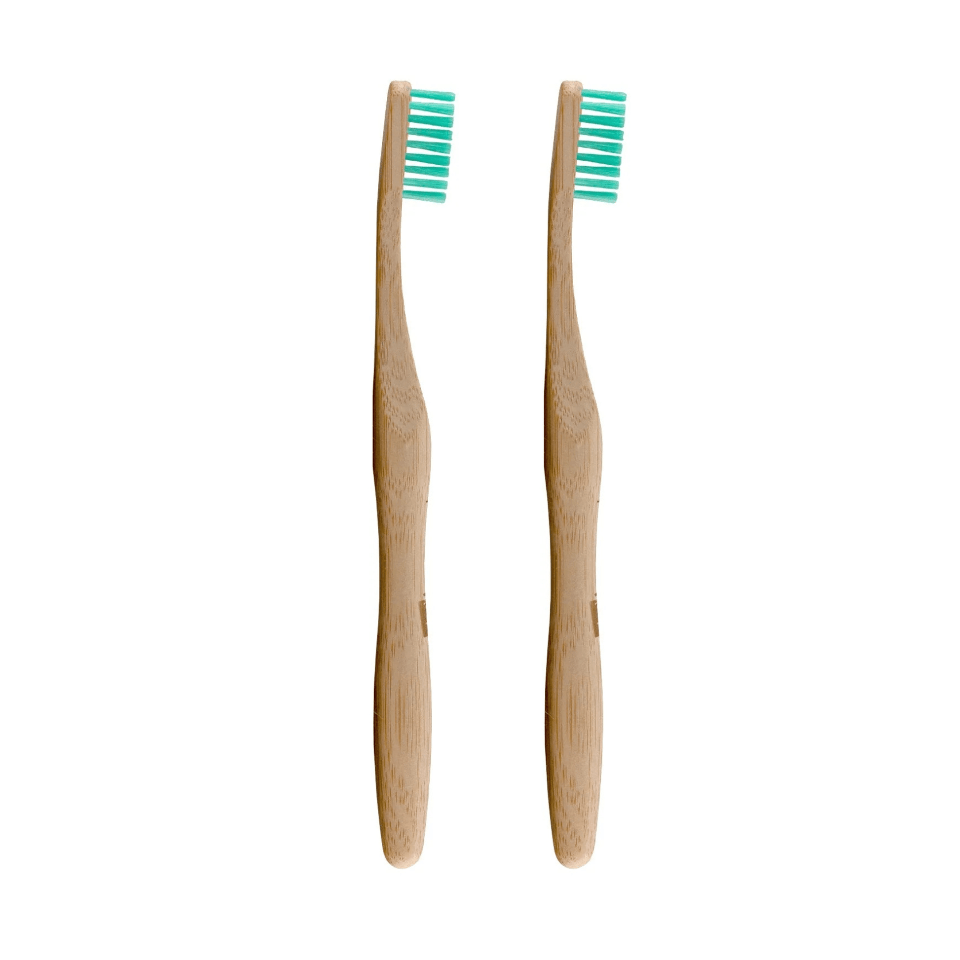 Dr Botanicals Bamboo Toothbrush Green Twin Value Savings Pack - Herbalshire Handmade Herbal Products