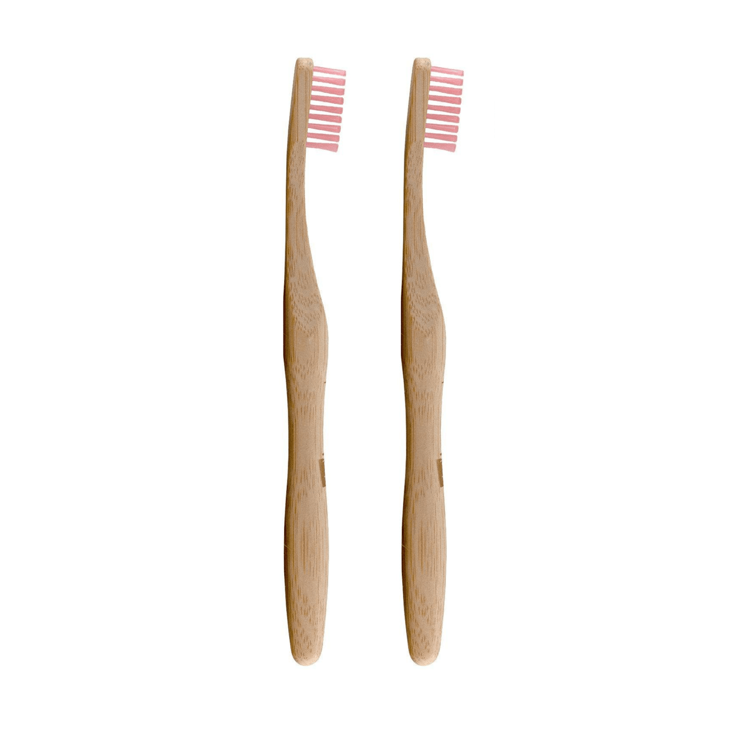 Dr Botanicals Bamboo Toothbrush Pink Twin Value Savings Pack - Herbalshire Handmade Herbal Products