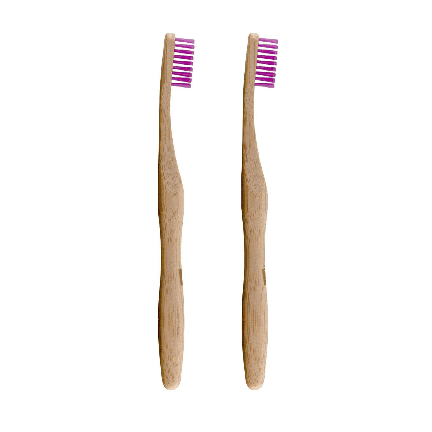 Dr Botanicals Bamboo Toothbrush Purple Twin Value Savings Pack - Herbalshire Handmade Herbal Products