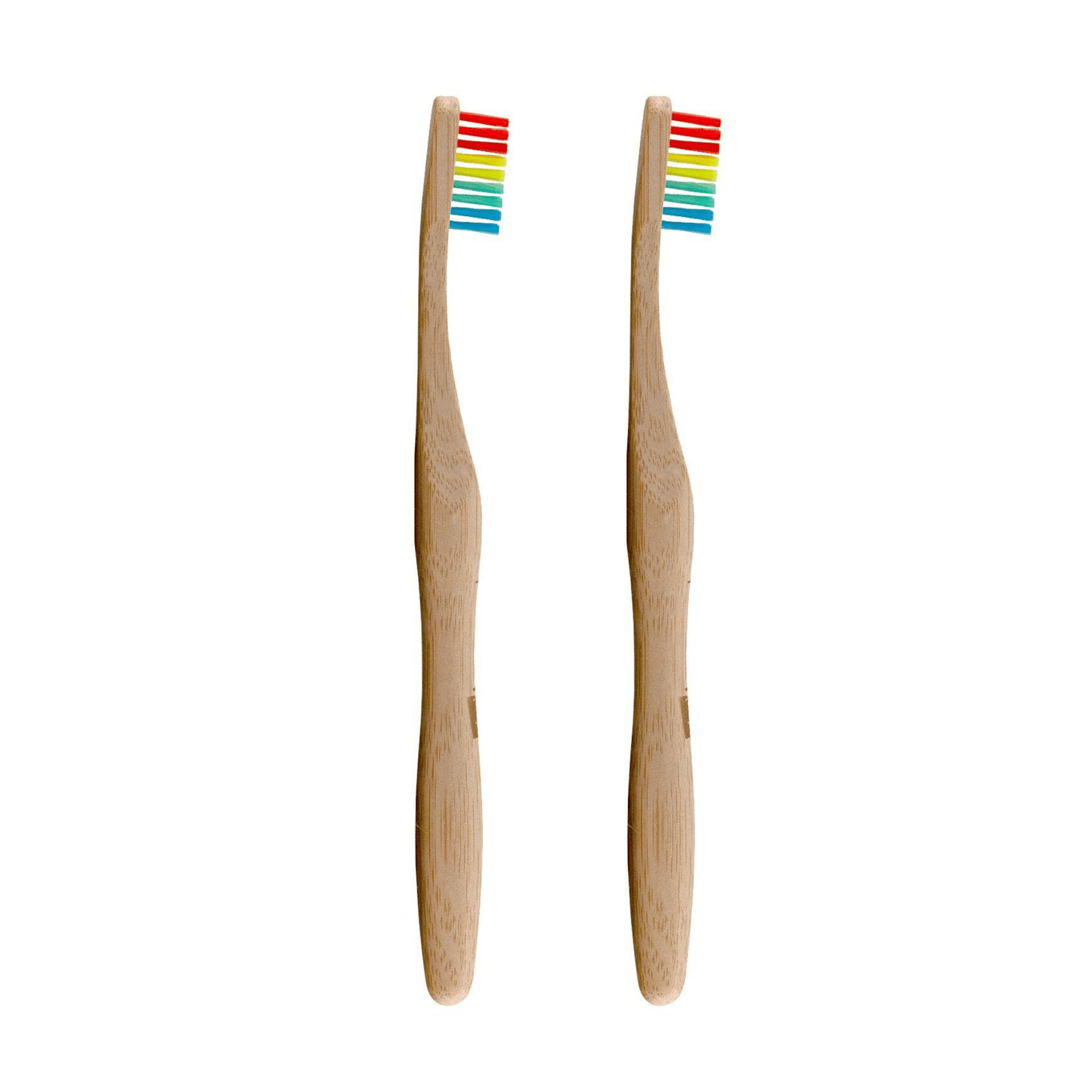 Dr Botanicals Bamboo Toothbrush Rainbow Twin Value Savings Pack - Herbalshire Handmade Herbal Products