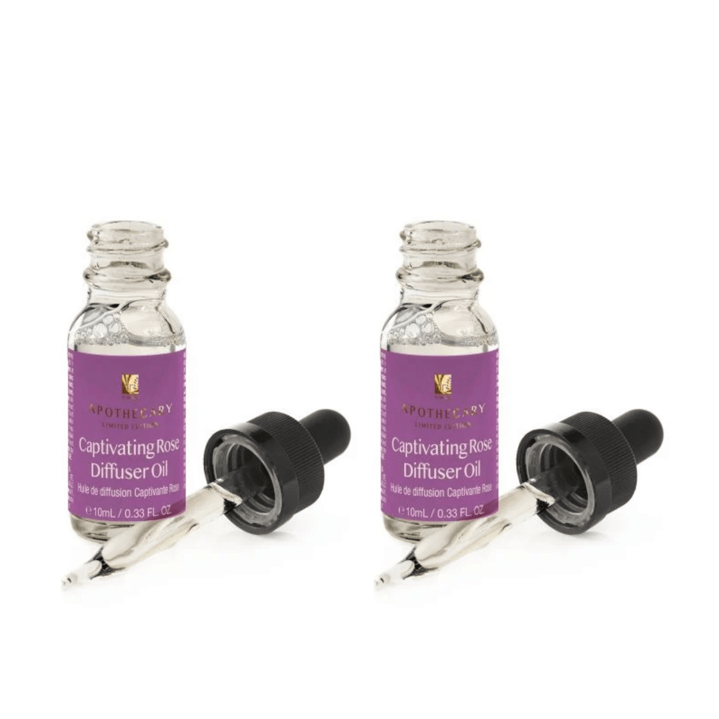 Dr Botanicals Captivating Rose Diffuser Oil 10ml Twin Value Savings Pack - Herbalshire Handmade Herbal Products