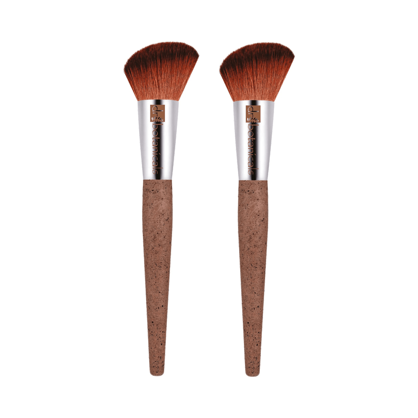 Dr Botanicals Coffee Ground Blush Brush Twin Value Savings Pack - Herbalshire Handmade Herbal Products