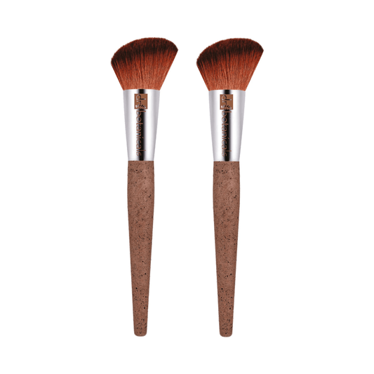 Dr Botanicals Coffee Ground Blush Brush Twin Value Savings Pack - Herbalshire Handmade Herbal Products