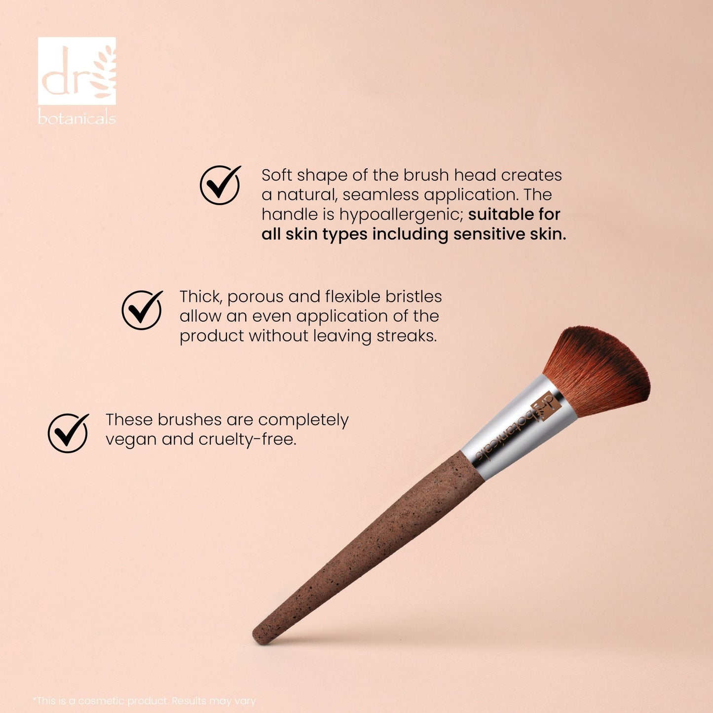 Dr Botanicals Coffee Ground Blush Brush Twin Value Savings Pack - Herbalshire Handmade Herbal Products