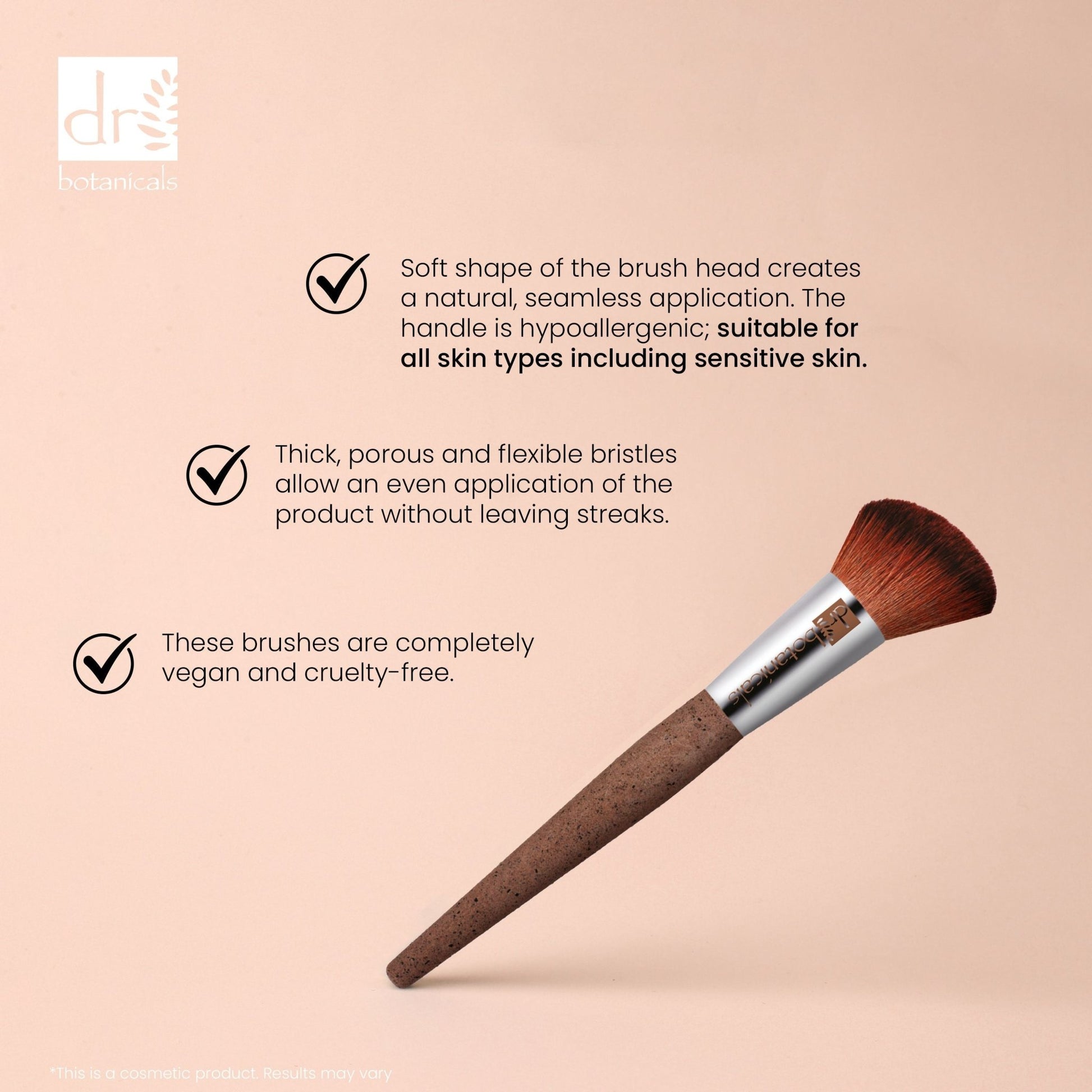 Dr Botanicals Coffee Ground Blush Brush Twin Value Savings Pack - Herbalshire Handmade Herbal Products