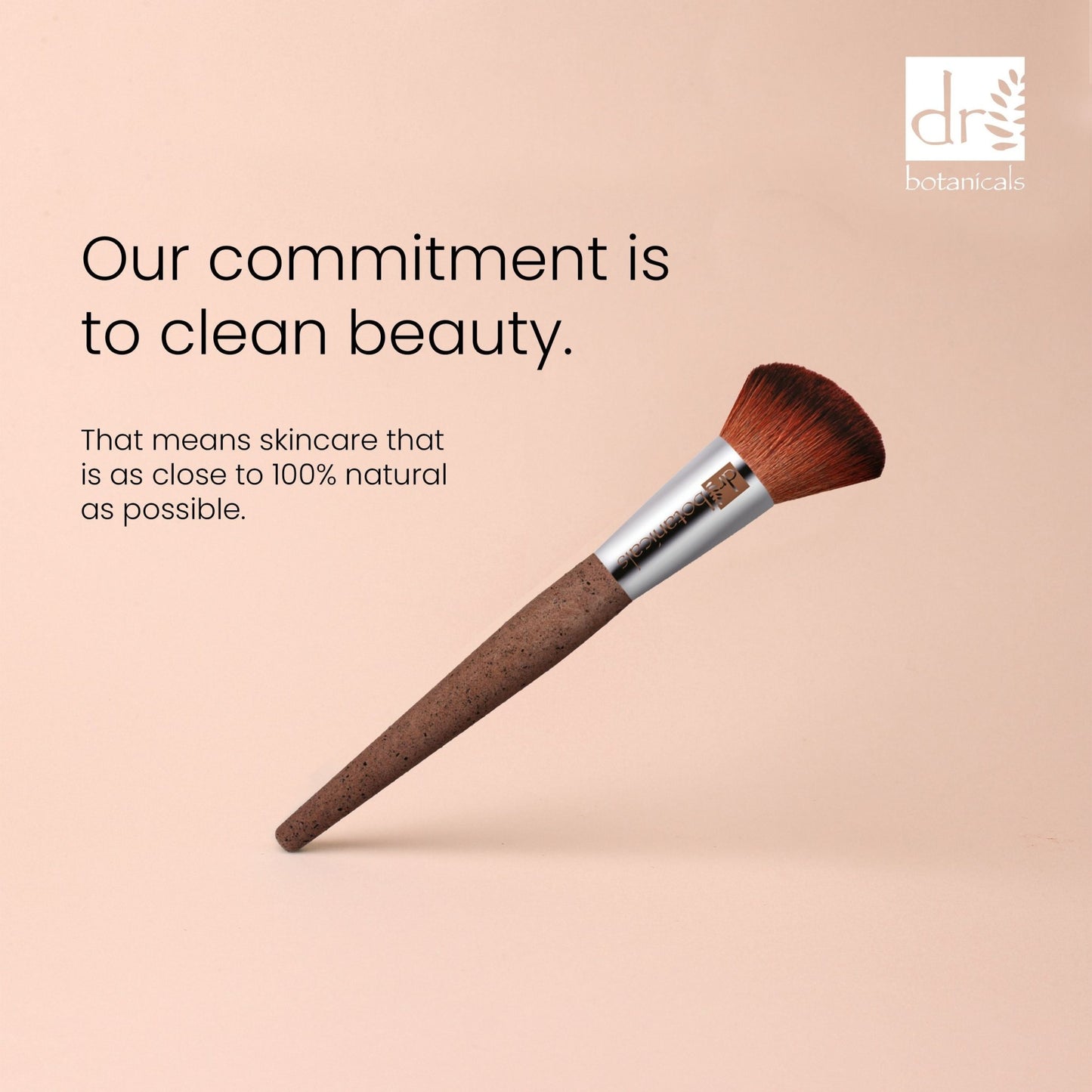 Dr Botanicals Coffee Ground Blush Brush Twin Value Savings Pack - Herbalshire Handmade Herbal Products
