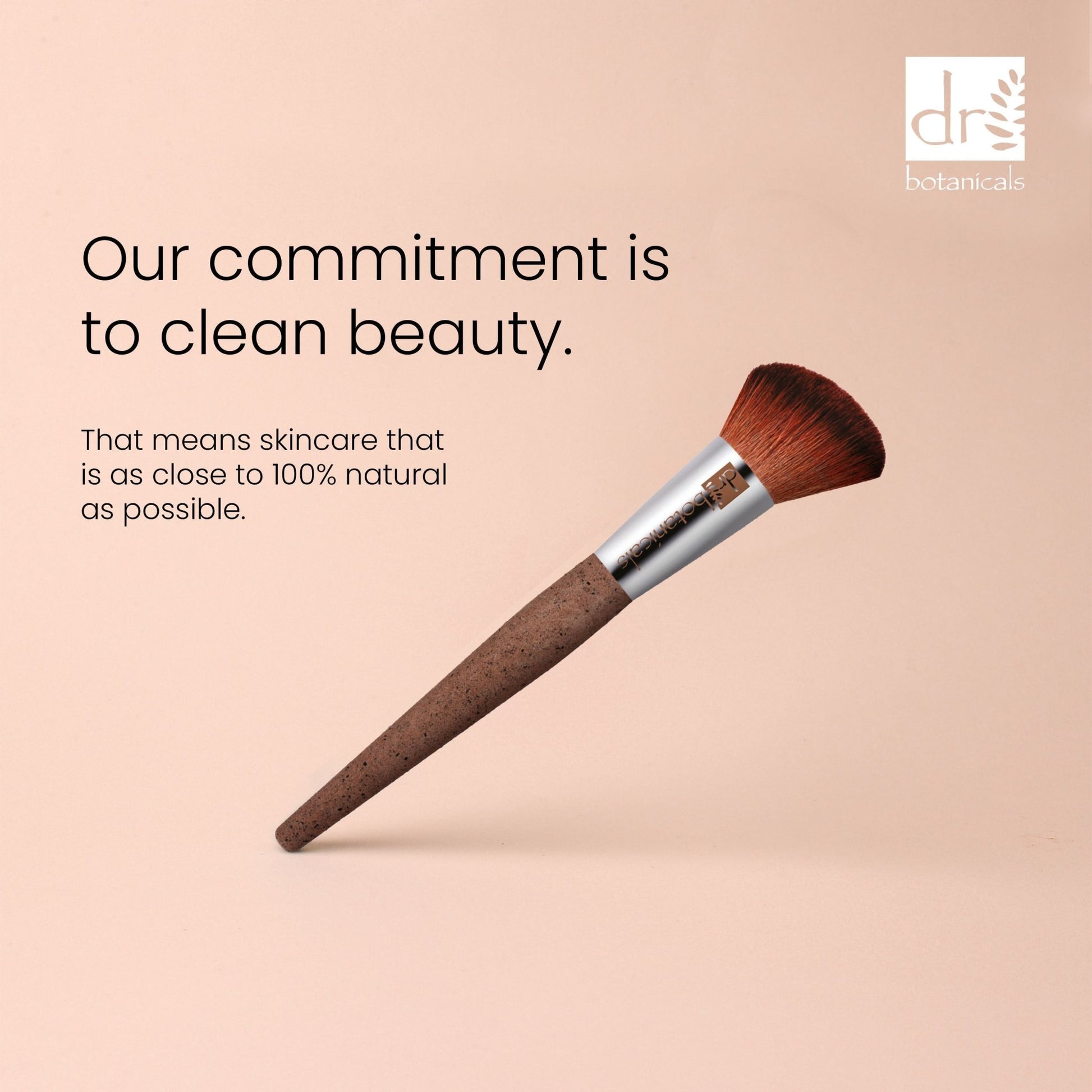 Dr Botanicals Coffee Ground Blush Brush Twin Value Savings Pack - Herbalshire Handmade Herbal Products