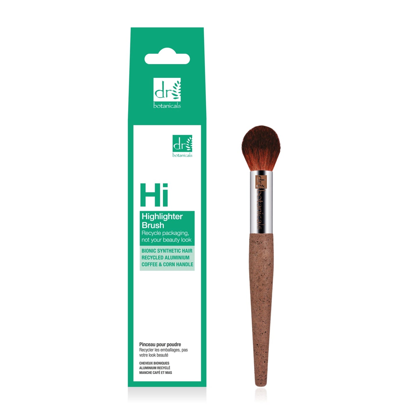 Dr Botanicals Coffee Ground Illuminating Brush Twin Value Savings Pack - Herbalshire Handmade Herbal Products