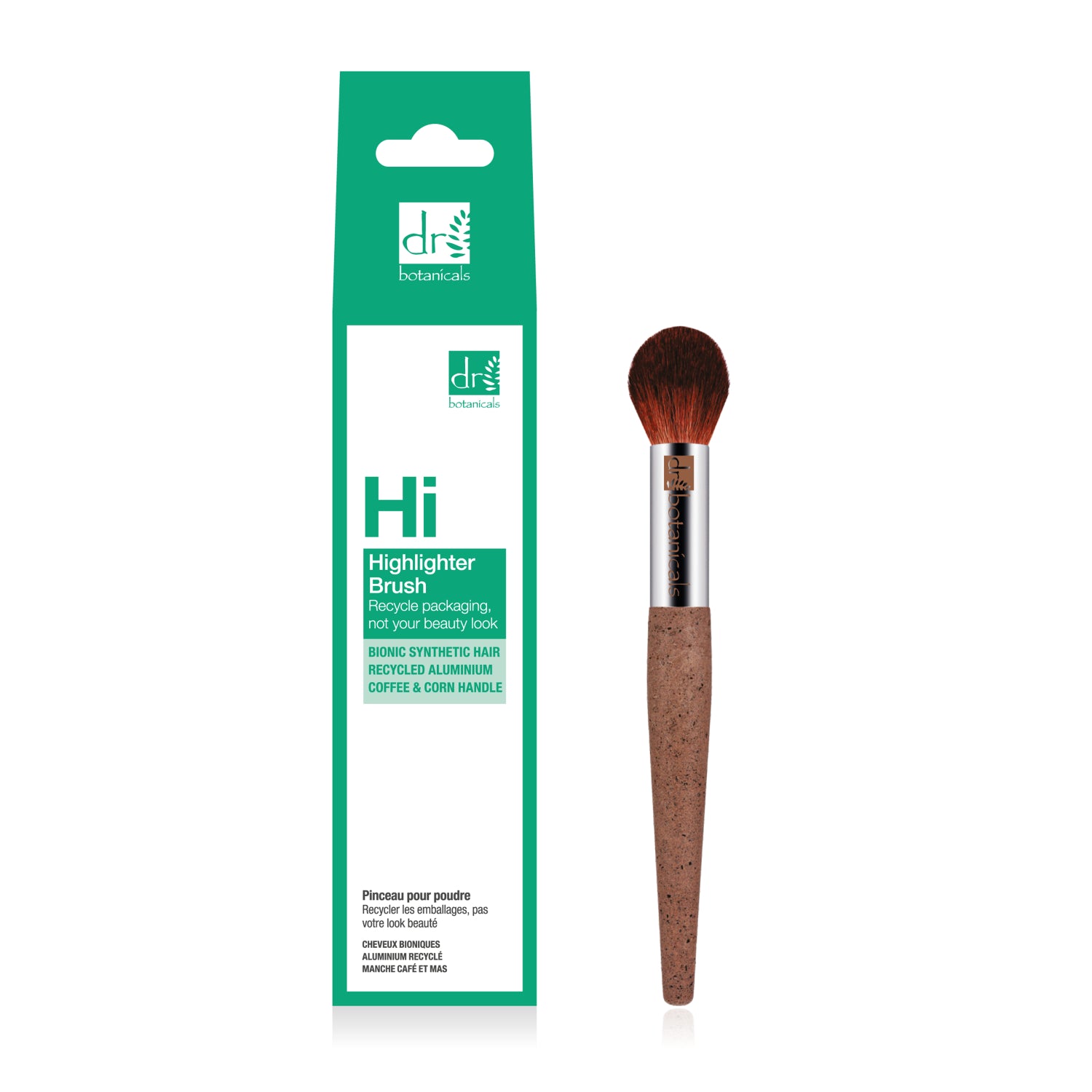 Dr Botanicals Coffee Ground Illuminating Brush Twin Value Savings Pack - Herbalshire Handmade Herbal Products