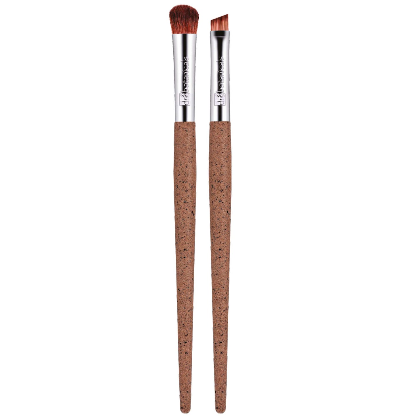 Dr Botanicals Coffee Ground Set Of 2 Eye Brushes Twin Value Savings Pack - Herbalshire Handmade Herbal Products