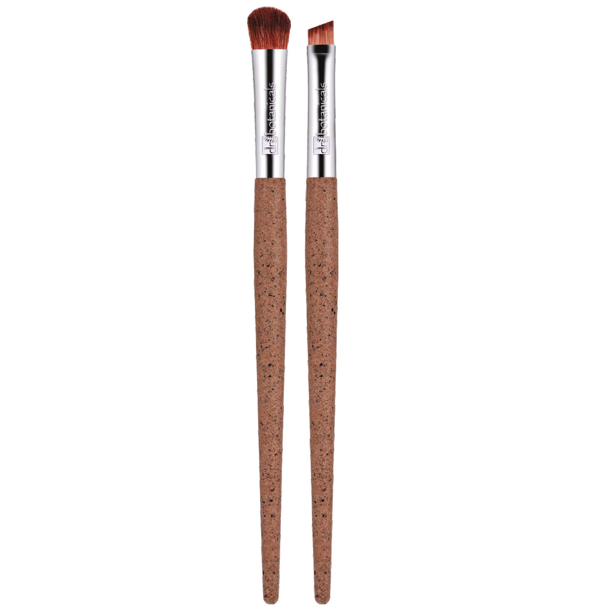 Dr Botanicals Coffee Ground Set Of 2 Eye Brushes Twin Value Savings Pack - Herbalshire Handmade Herbal Products