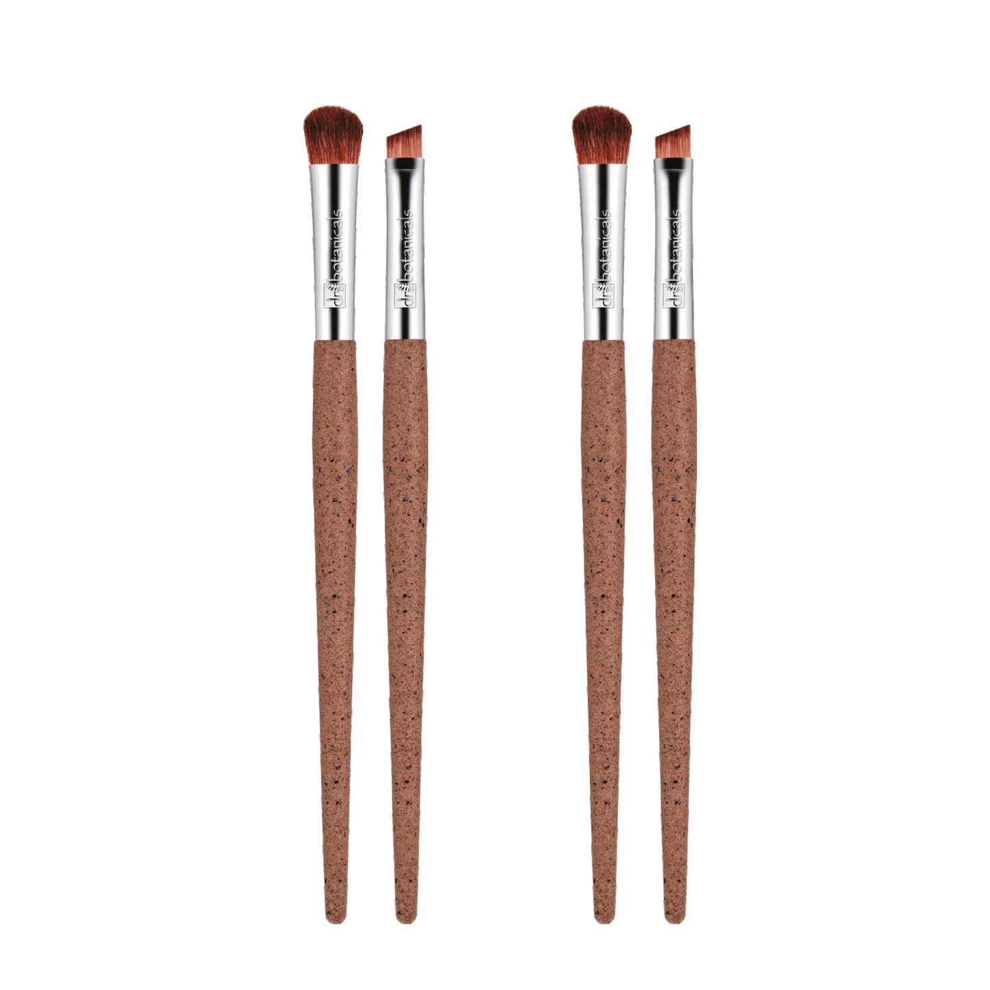 Dr Botanicals Coffee Ground Set Of 2 Eye Brushes Twin Value Savings Pack - Herbalshire Handmade Herbal Products