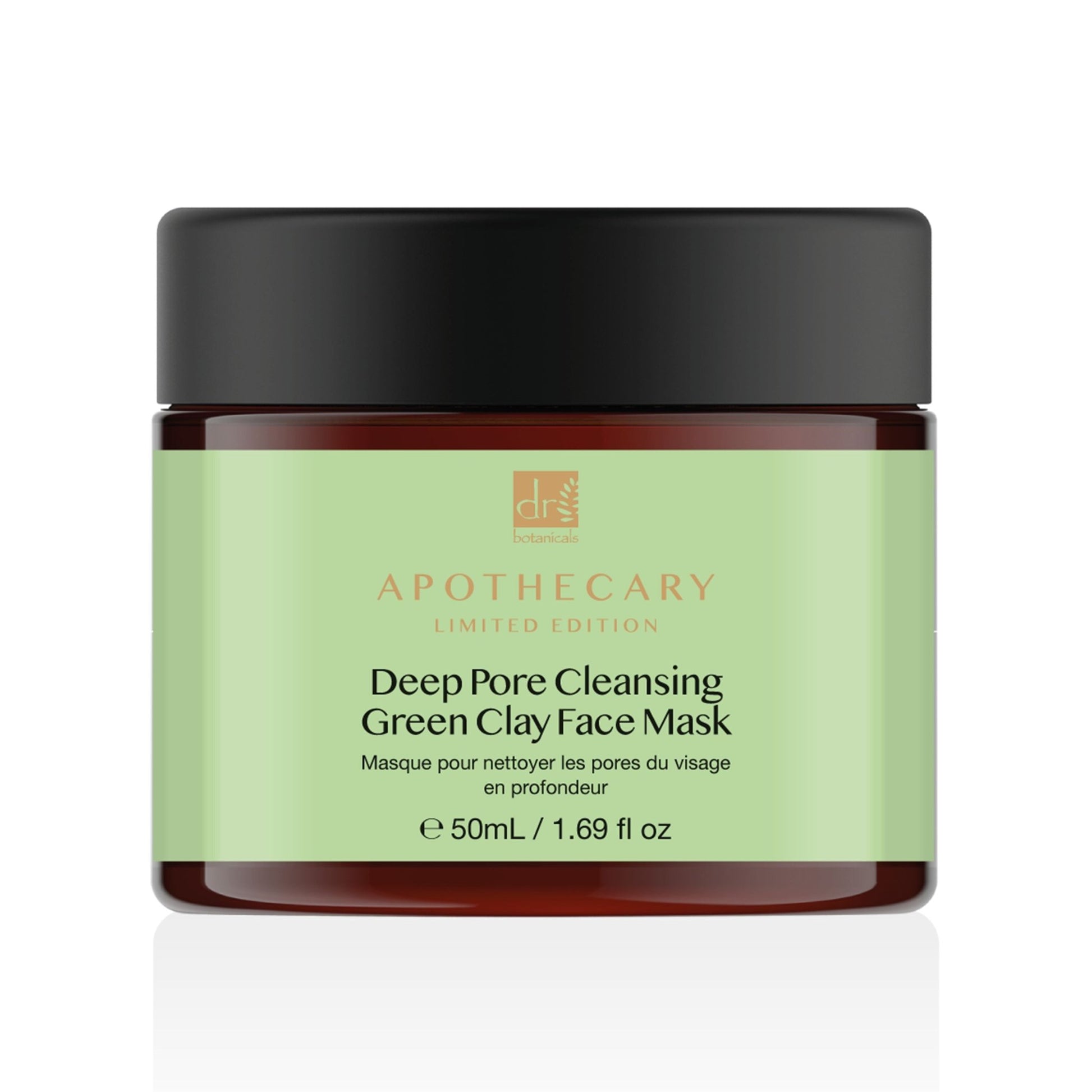 Dr Botanicals Deep Pore Cleansing Green Clay Face Mask 50ml Twin Value Savings Pack - Herbalshire Handmade Herbal Products