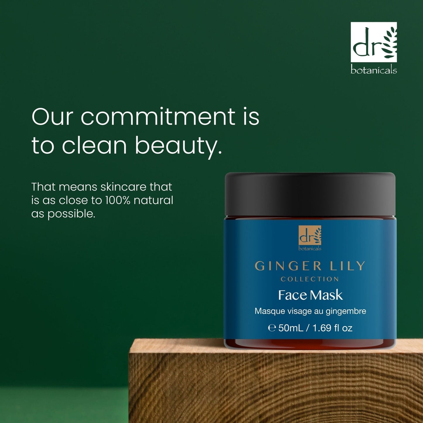 Dr Botanicals Gingerlily Mask 50ml Twin Value Savings Pack - Herbalshire Handmade Herbal Products