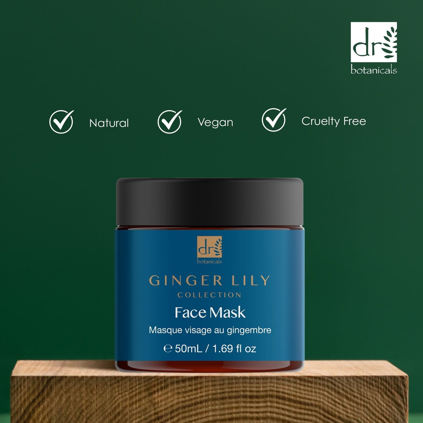 Dr Botanicals Gingerlily Mask 50ml Twin Value Savings Pack - Herbalshire Handmade Herbal Products