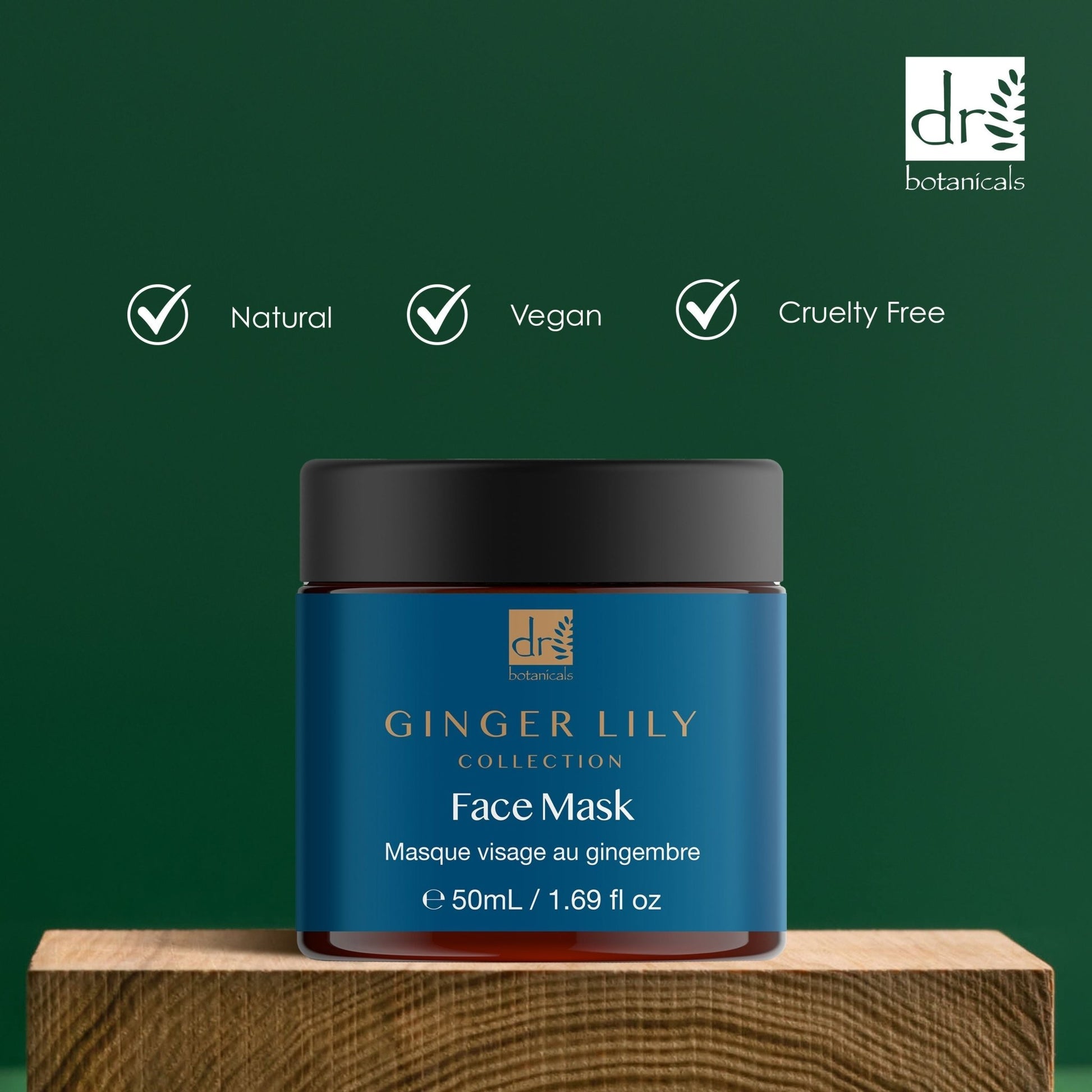 Dr Botanicals Gingerlily Mask 50ml Twin Value Savings Pack - Herbalshire Handmade Herbal Products