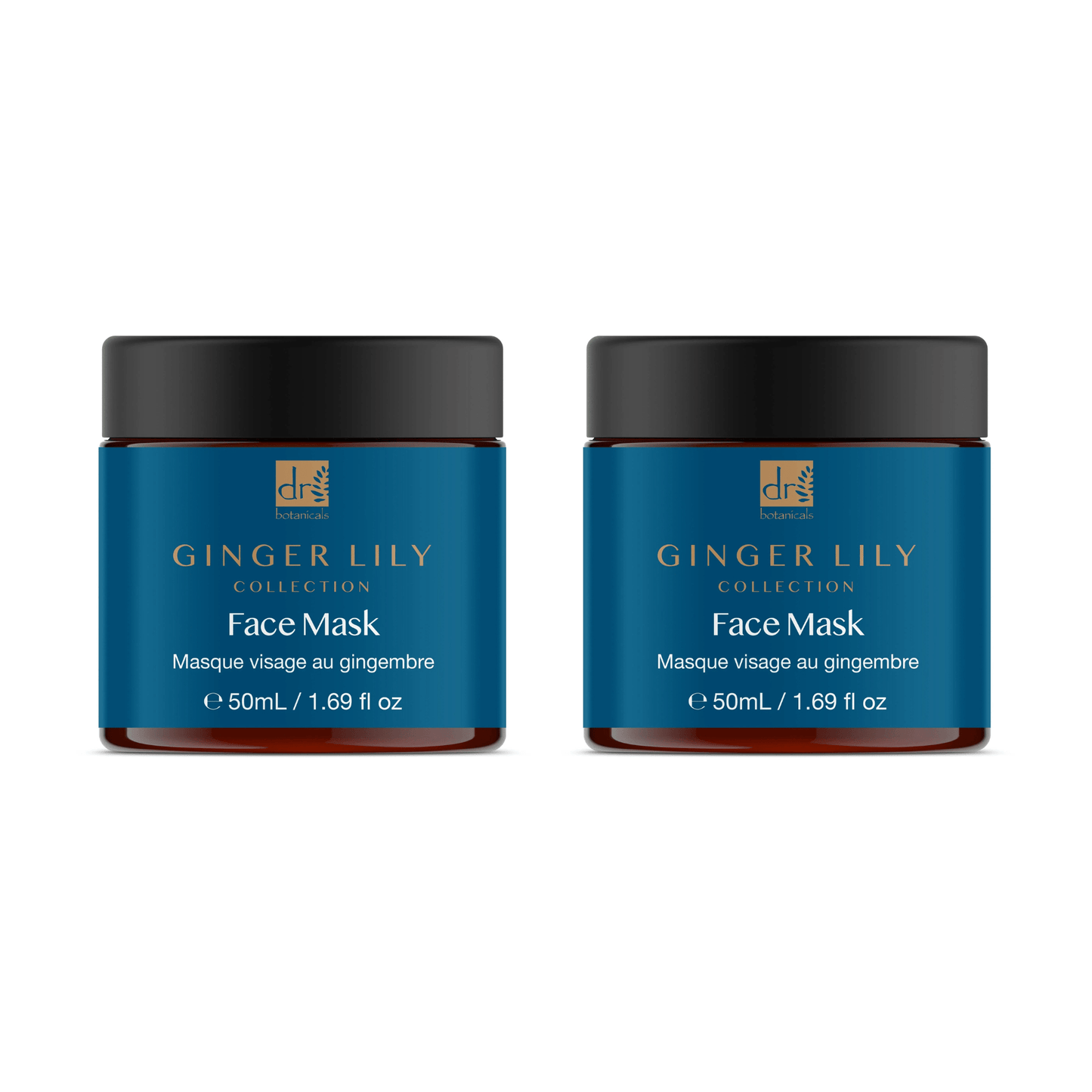 Dr Botanicals Gingerlily Mask 50ml Twin Value Savings Pack - Herbalshire Handmade Herbal Products
