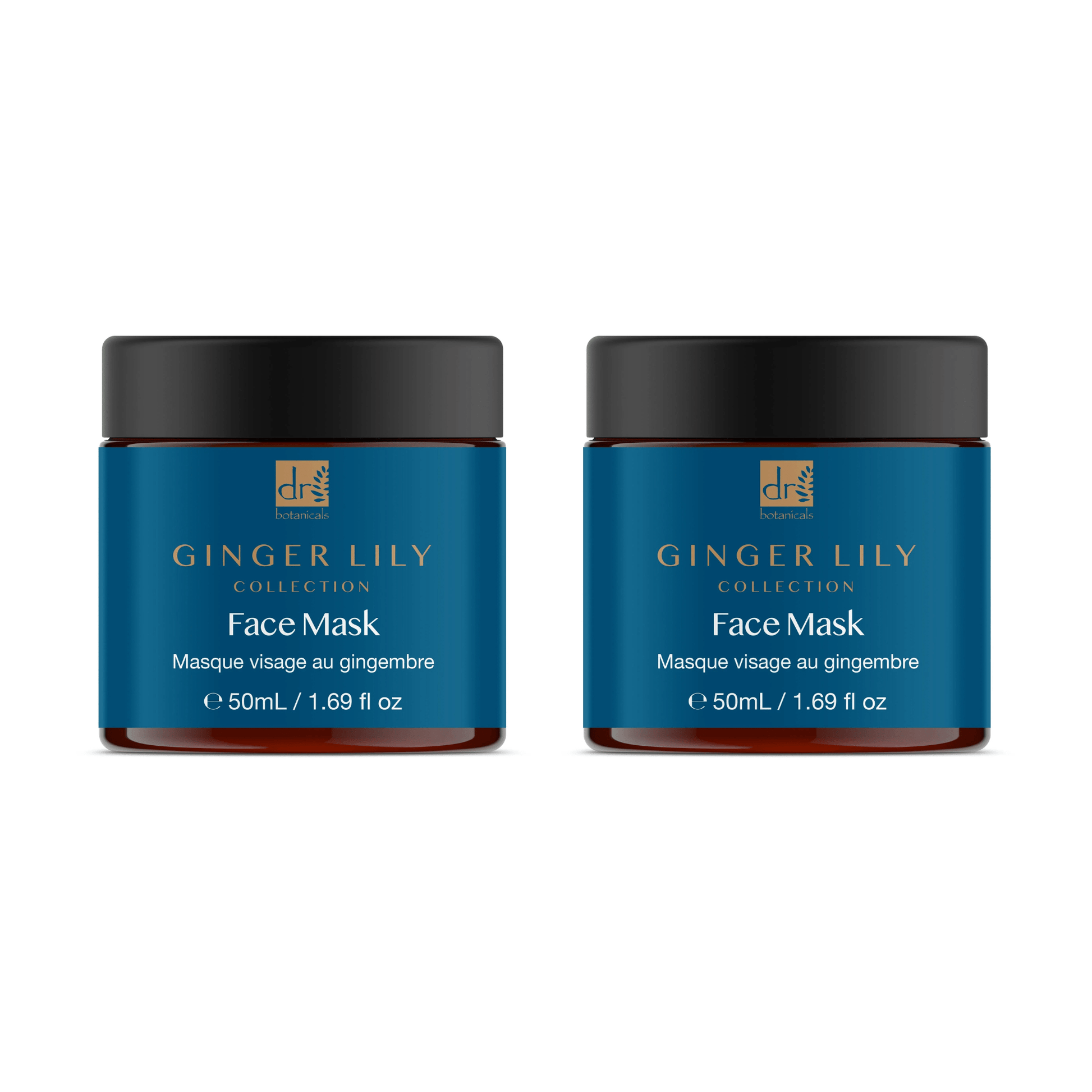 Dr Botanicals Gingerlily Mask 50ml Twin Value Savings Pack - Herbalshire Handmade Herbal Products