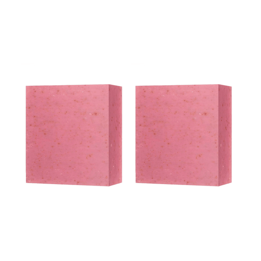 Dr Botanicals Hydrating Rose Facial Cleansing Bar 100g Twin Value Savings Pack - Herbalshire Handmade Herbal Products