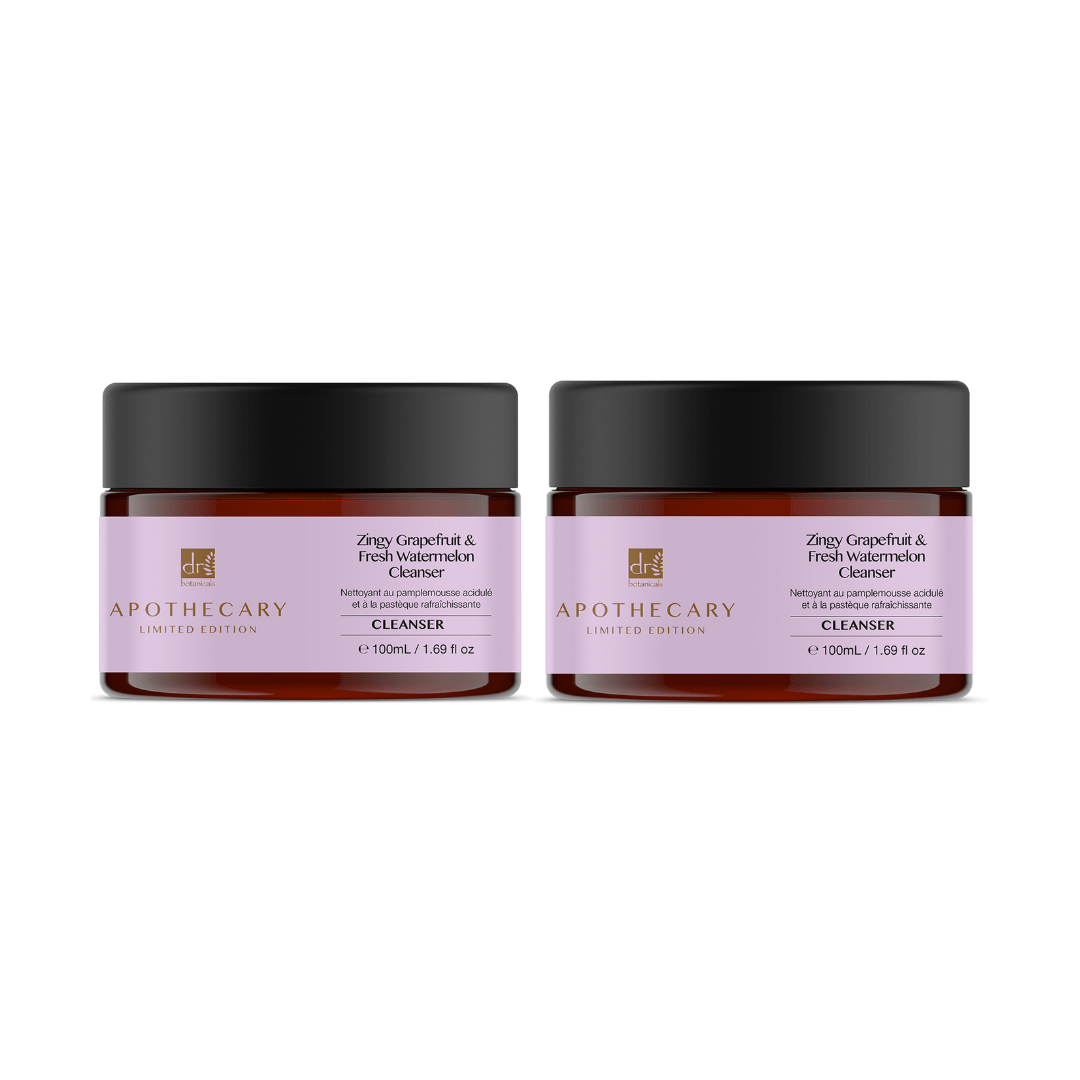 Dr Botanicals Zingy Grapefruit & Fresh Watermelon Cleanser 100ml x 2 - Herbalshire Handmade Herbal Products