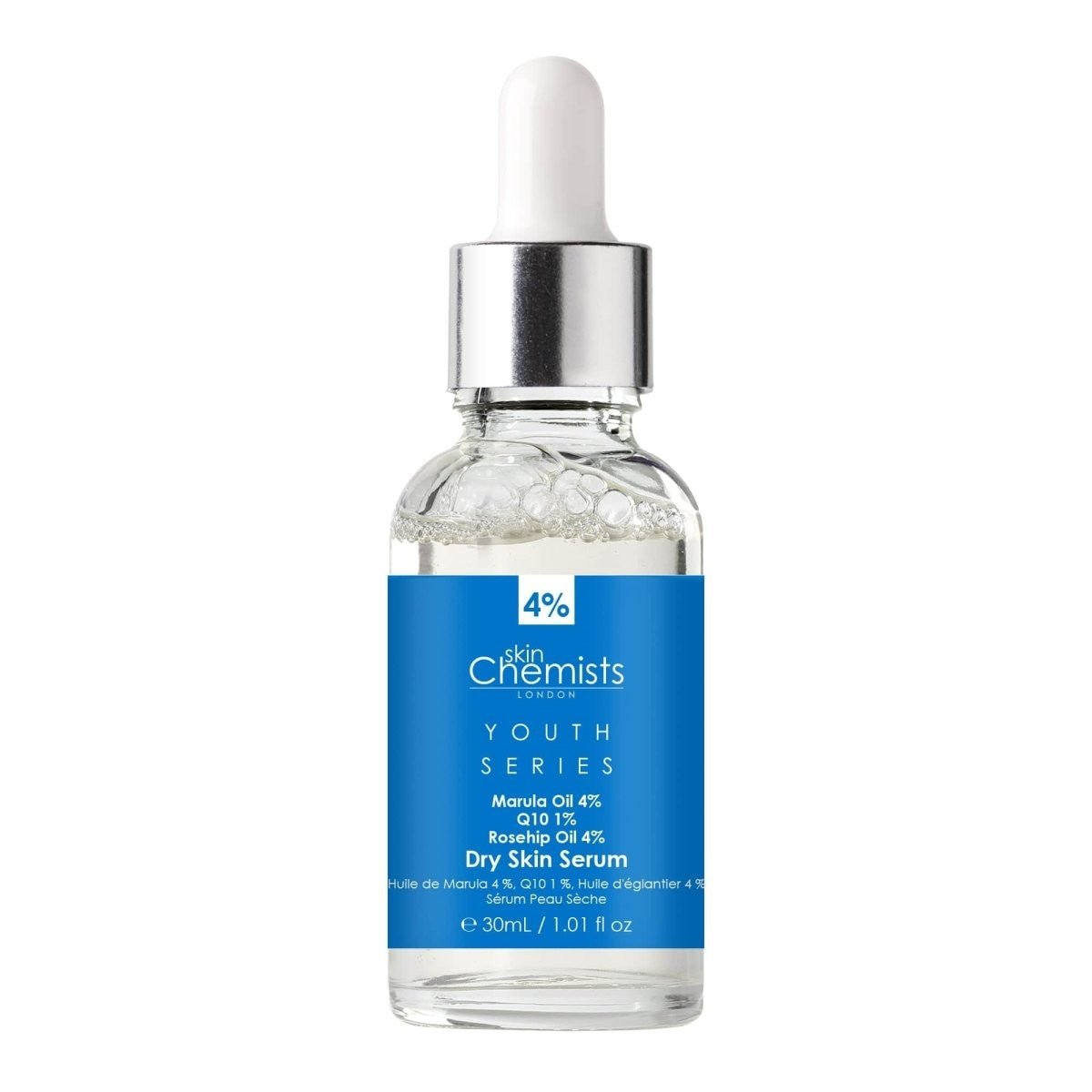 Dry Skin Serum Marulua Oil 4%, Q10 1%, Rosehip Oil 4% 30ml - Herbalshire Handmade Herbal Products