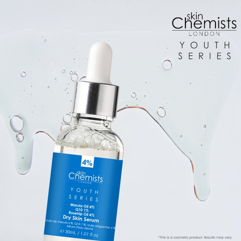 Dry Skin Serum Marulua Oil 4%, Q10 1%, Rosehip Oil 4% 30ml - Herbalshire Handmade Herbal Products