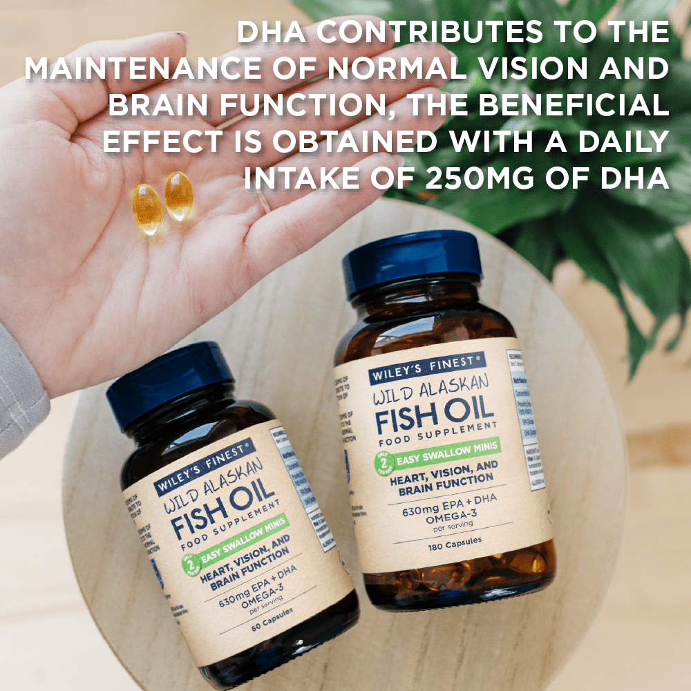 EASY SWALLOW MINIS Omega - 3 Fish Oil Capsules - Herbalshire Handmade Herbal Products