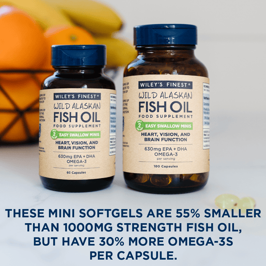 EASY SWALLOW MINIS Omega - 3 Fish Oil Capsules - Herbalshire Handmade Herbal Products