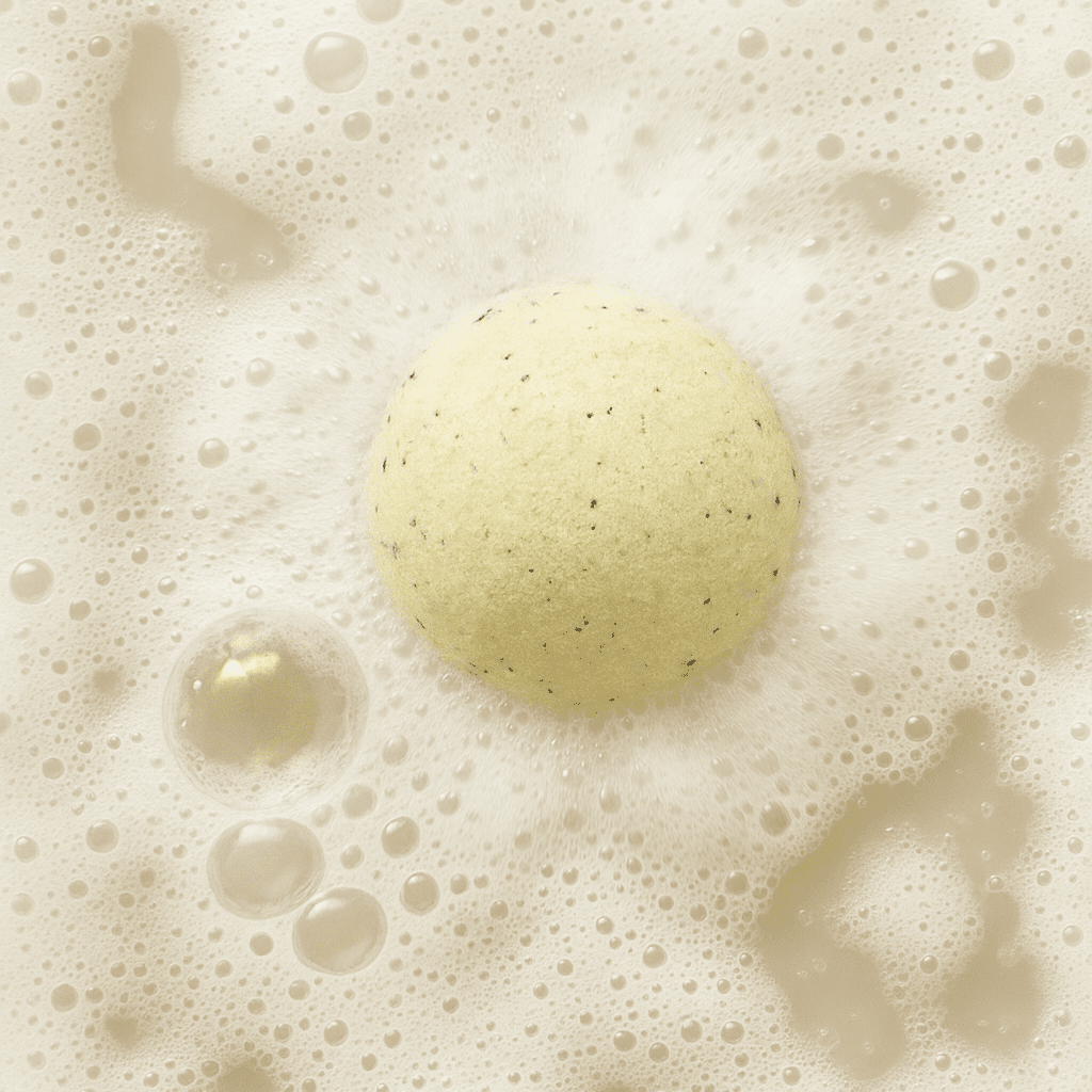 Enjoy the Magic Christmas Bath Bomb - Vanilla Scent - Herbalshire Handmade Herbal Products