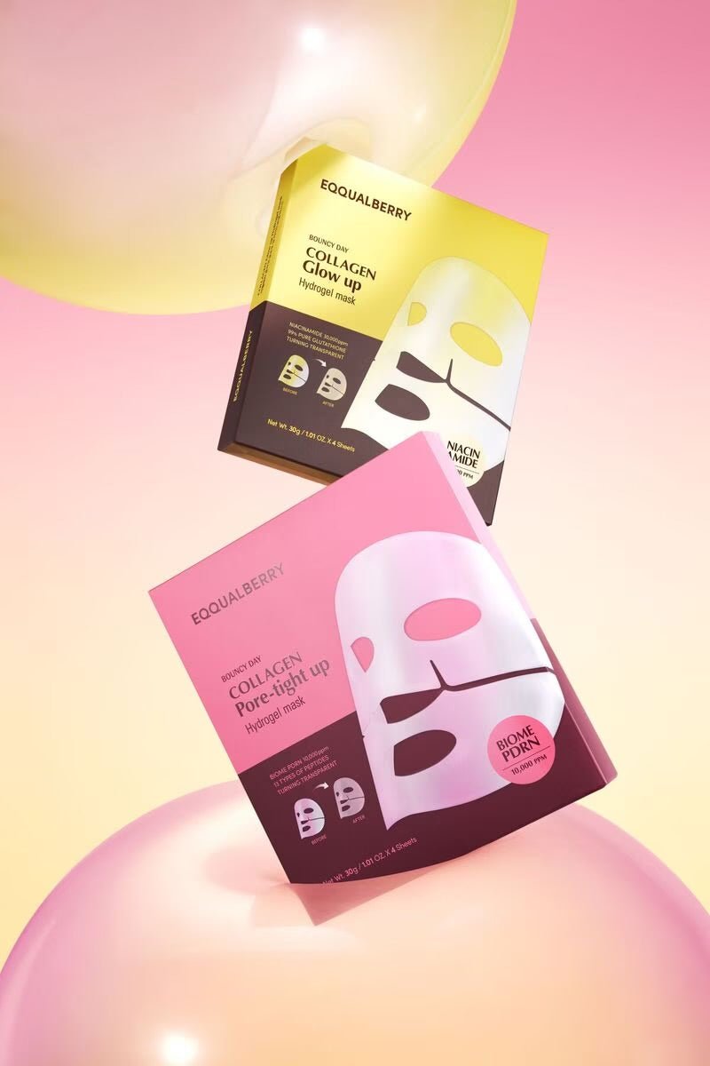 EQQUALBERRY PDRN Collagen Hydrogel Face Masks - Herbalshire Handmade Herbal Products