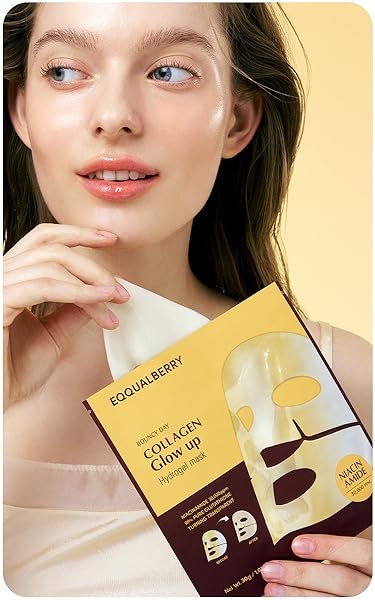 EQQUALBERRY PDRN Collagen Hydrogel Face Masks - Herbalshire Handmade Herbal Products
