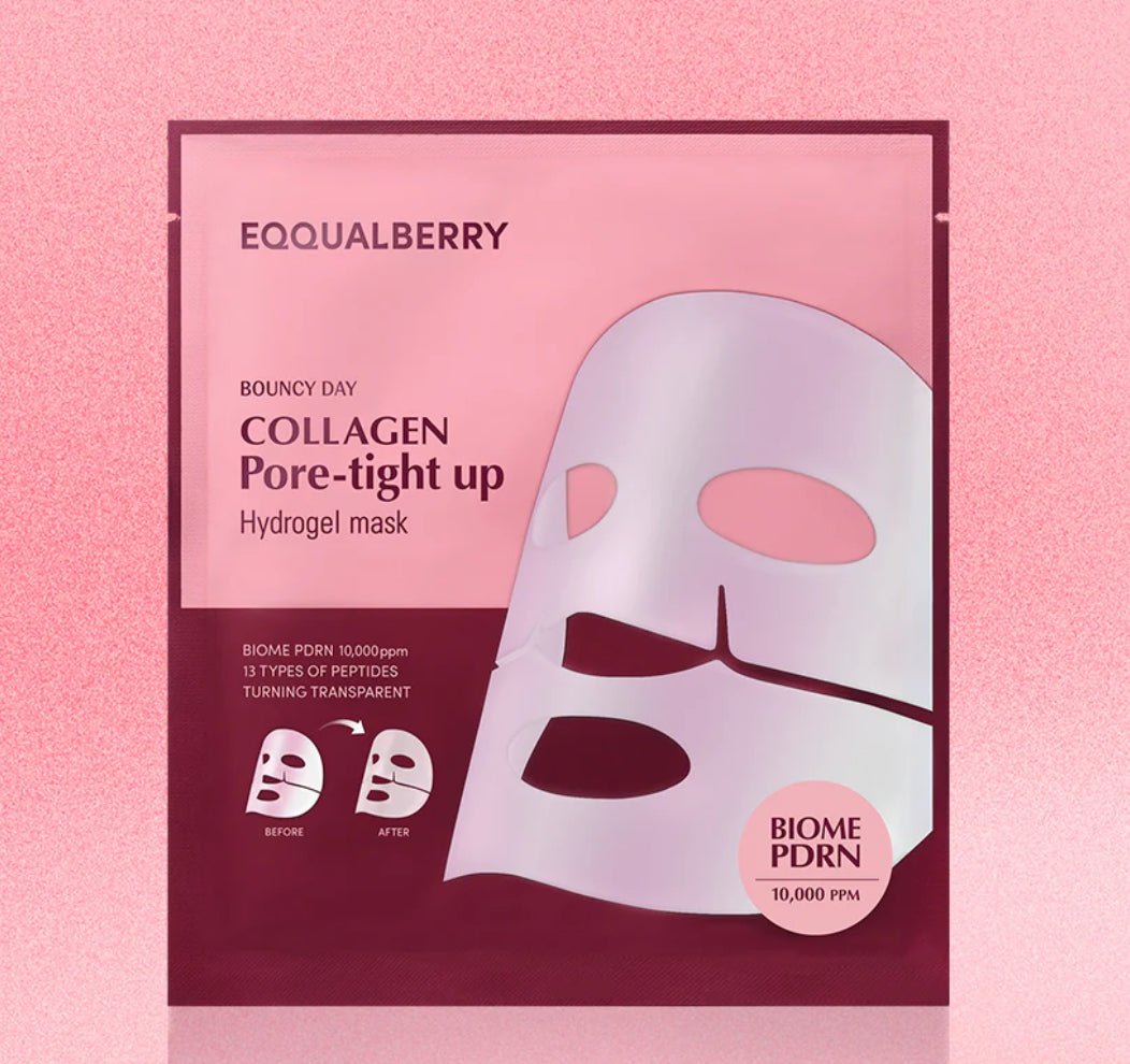 EQQUALBERRY PDRN Collagen Hydrogel Face Masks - Herbalshire Handmade Herbal Products