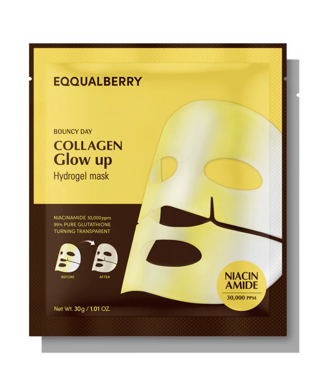 EQQUALBERRY PDRN Collagen Hydrogel Face Masks - Herbalshire Handmade Herbal Products