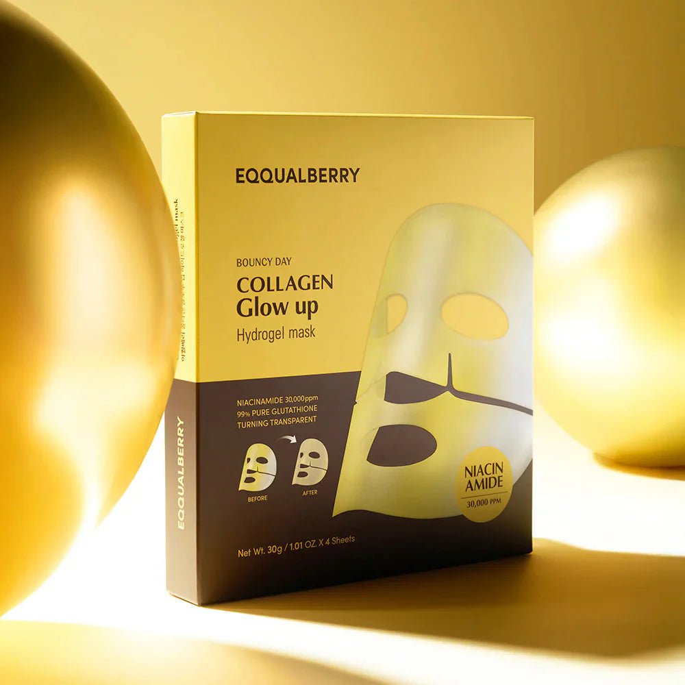 EQQUALBERRY PDRN Collagen Hydrogel Face Masks - Herbalshire Handmade Herbal Products