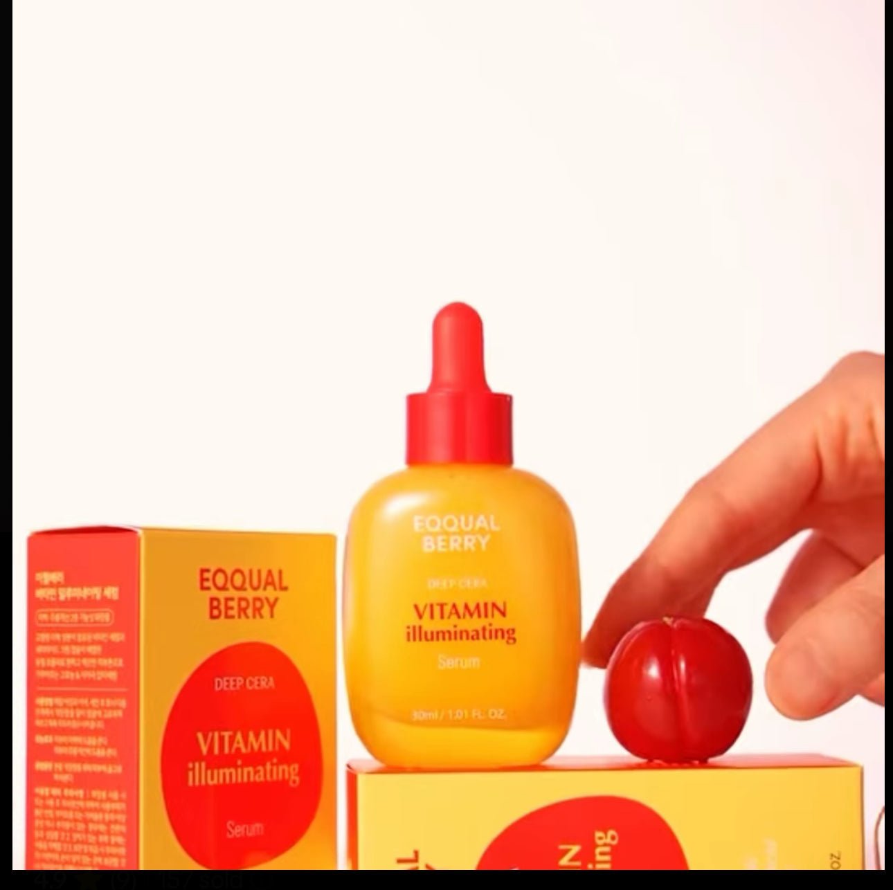EQQUALBERRY Vitamin C illuminating Serum – Fade Dark Spots, Hydrate & Glow | 40% Acerola, Niacinamide & Hyaluronic Acid | Anti - Aging & Skin Repair – 30ml - Herbalshire Handmade Herbal Products