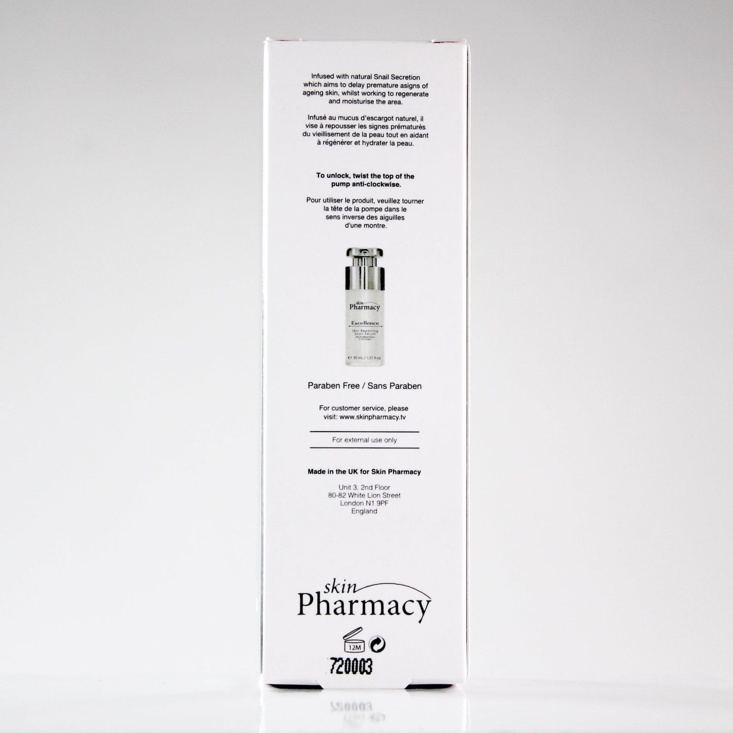 Excellence Skin Repairing Snail Serum 30ml - Herbalshire Handmade Herbal Products