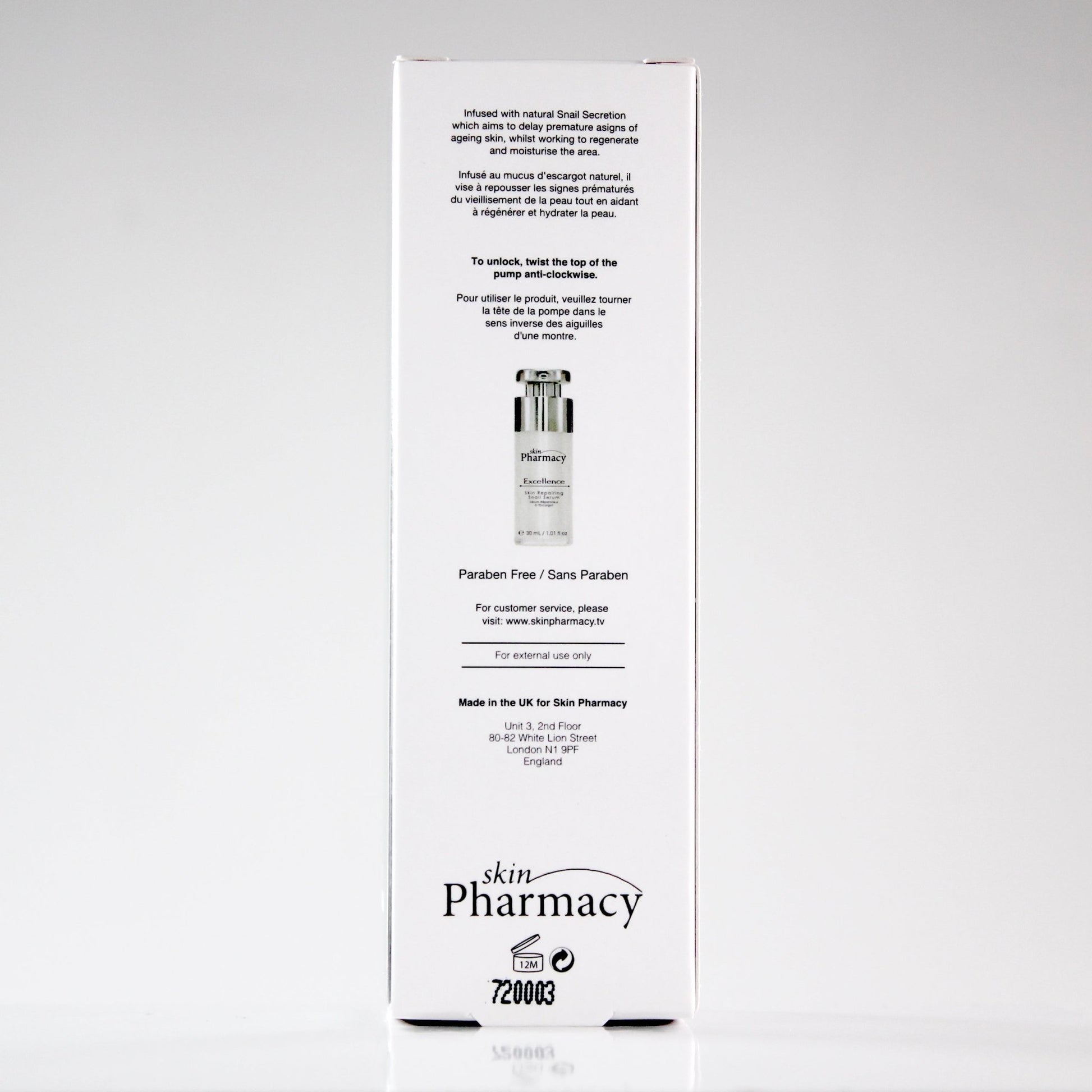 Excellence Skin Repairing Snail Serum 30ml - Herbalshire Handmade Herbal Products