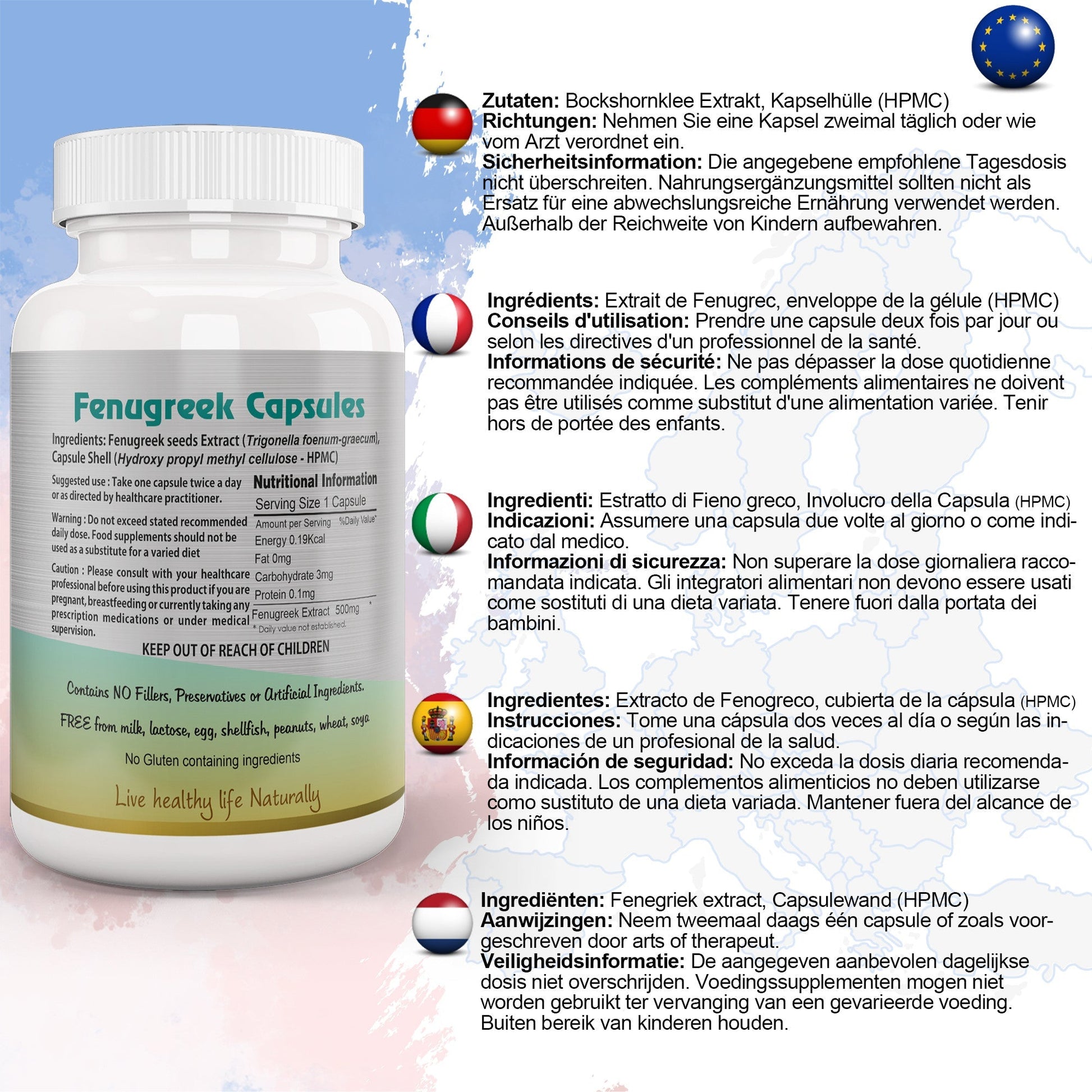 Fenugreek Capsule - Herbalshire Handmade Herbal Products