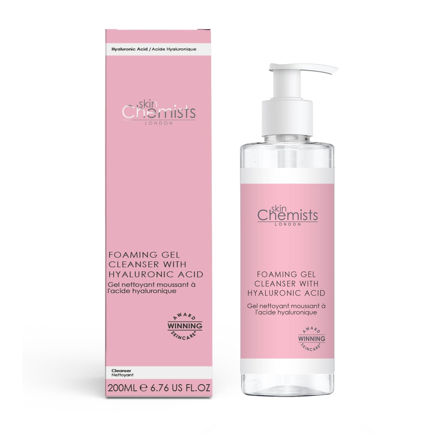 Foaming Gel Cleanser with Hyaluronic Acid 200ml - Herbalshire Handmade Herbal Products